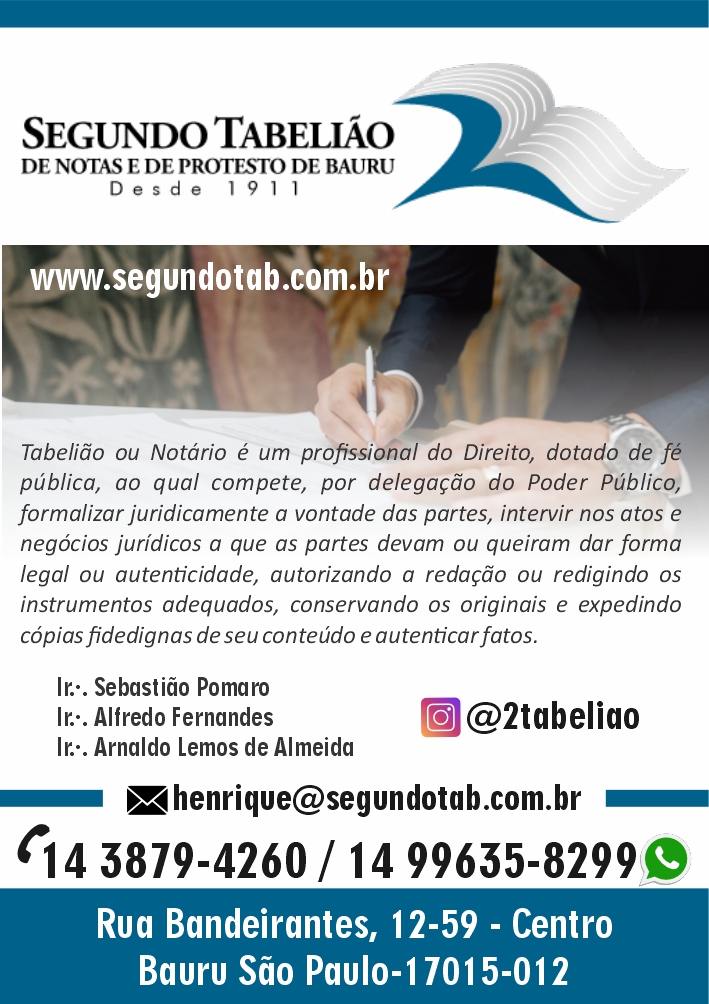 2° Tabelião de Notas e Protesto